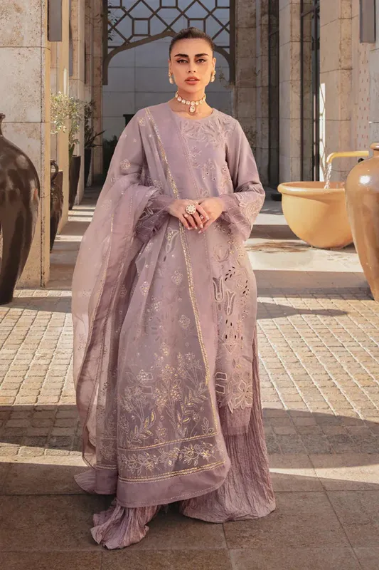 Rang Rasiya Premium Summer Lawn 25 Organza – view 1 – Poshaq