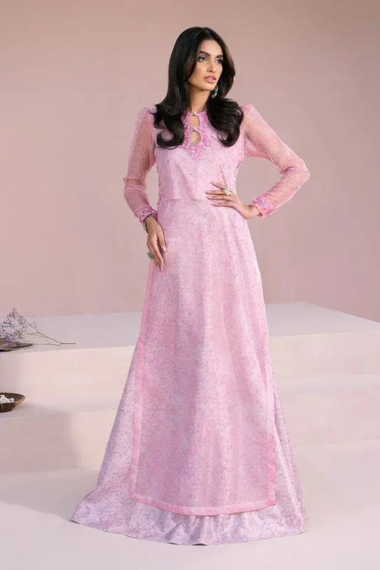 Vanya Fareesha Formals Pink Organza – view 1 – Poshaq