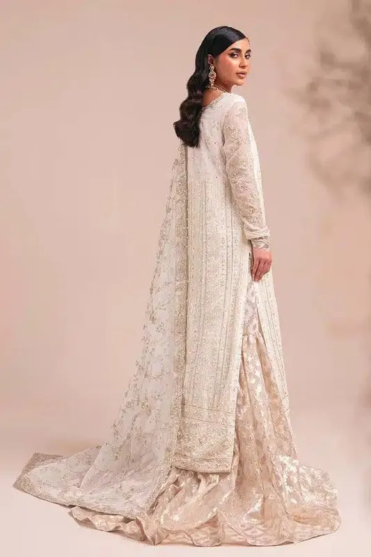 Vanya Mishri Exclusive Wedding 23 White Organza – view 1 – Poshaq
