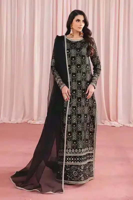Vanya Dolce Luxury Formal 23 Silver Raw Silk – view 1 – Poshaq