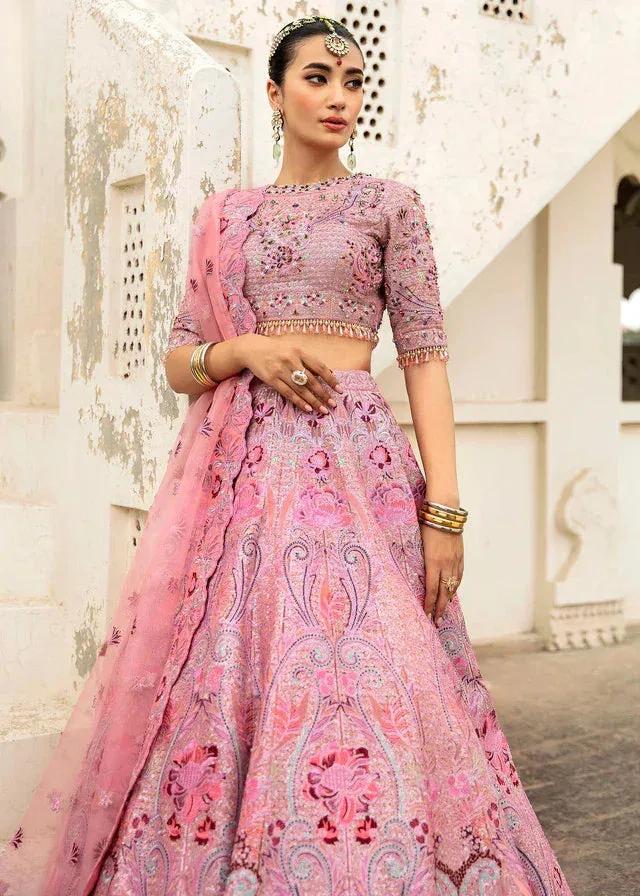 Waqas Shah Taj Mahal Pink Net – view 2 – Poshaq
