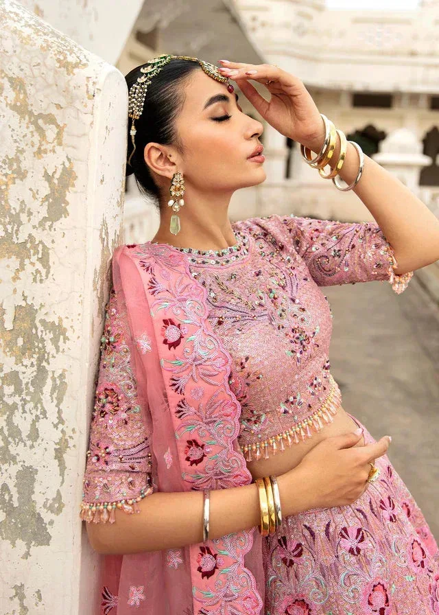 Waqas Shah Taj Mahal Pink Net – view 3 – Poshaq