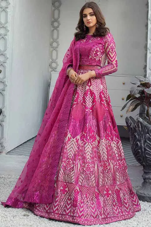 Waqas Shah Malika E Jahan Pink Organza – view 1 – Poshaq
