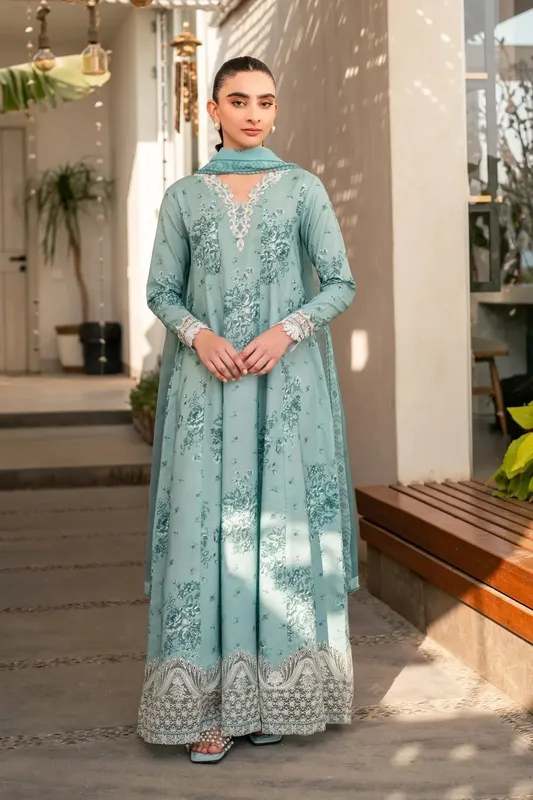 Xenia Formals Summer Away 25 Aqua Chiffon – view 1 – Poshaq