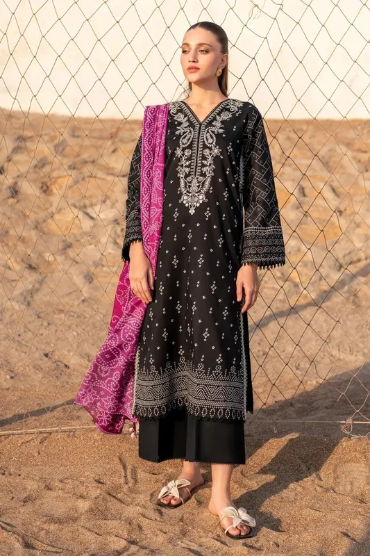 Xenia Formals Summer Away 25 Black Cotton – view 1 – Poshaq