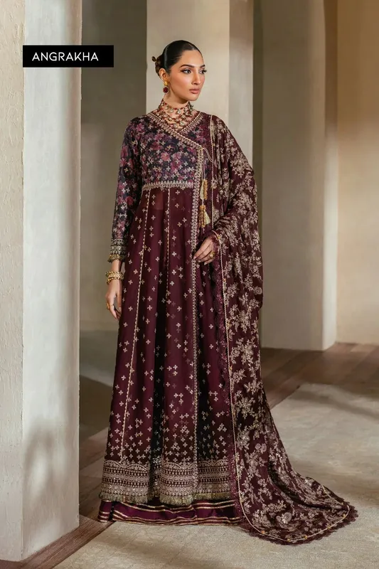 Xenia Formals Niran Formals Maroon Chiffon – view 1 – Poshaq