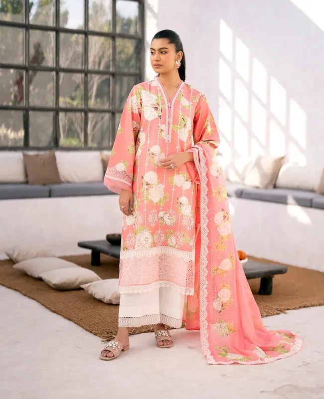 Xenia Formals Summer Soiree Lawn White Organza – view 1 – Poshaq