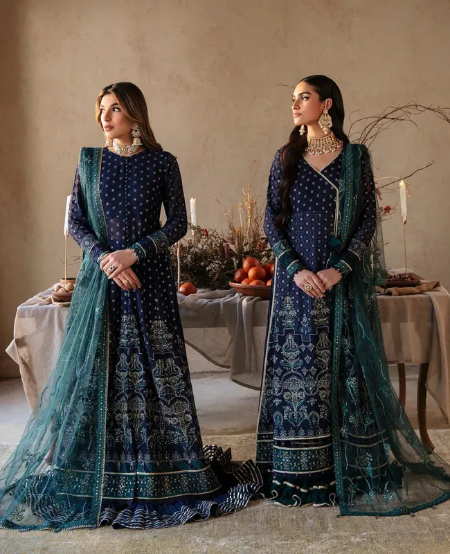 Xenia Formals Yesfir 24 Navy Blue Chiffon – view 1 – Poshaq