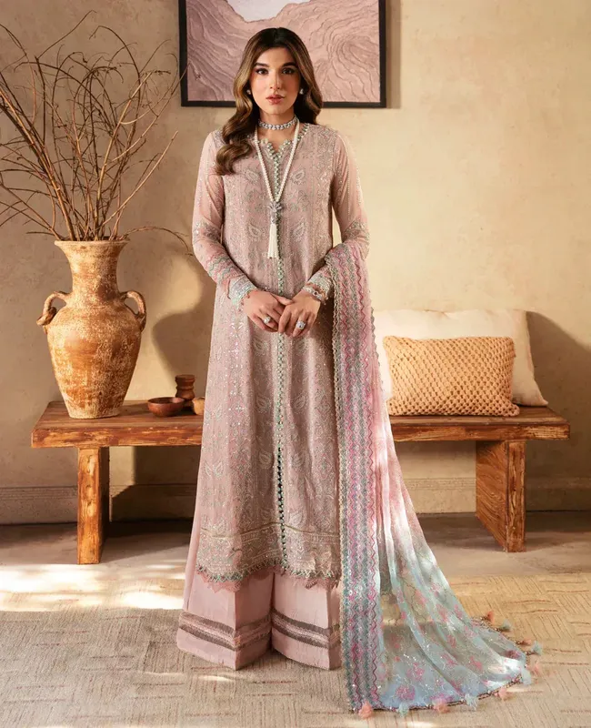 Xenia Formals Yesfir 24 Pink Chiffon – view 1 – Poshaq