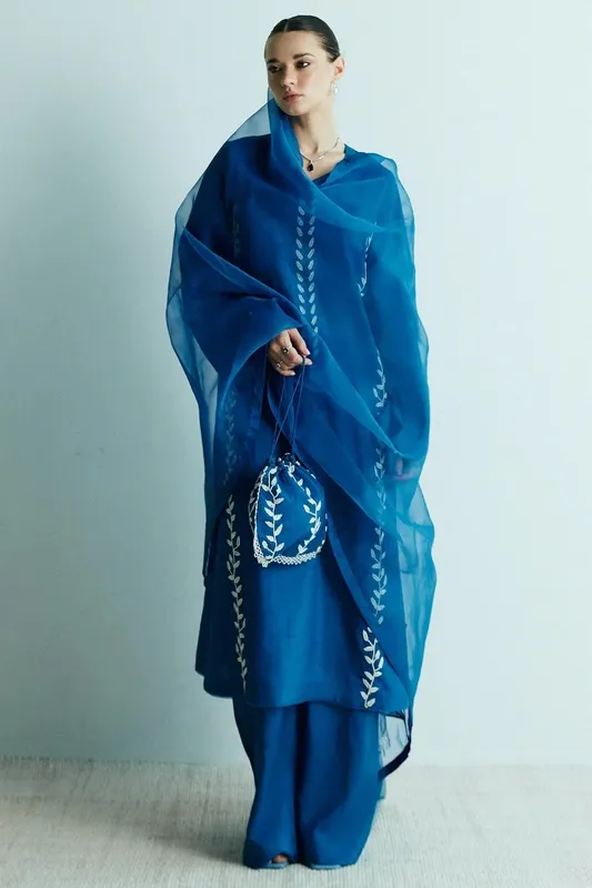 Zara Shahjahan Festive Eid 24 White Raw Silk – view 1 – Poshaq