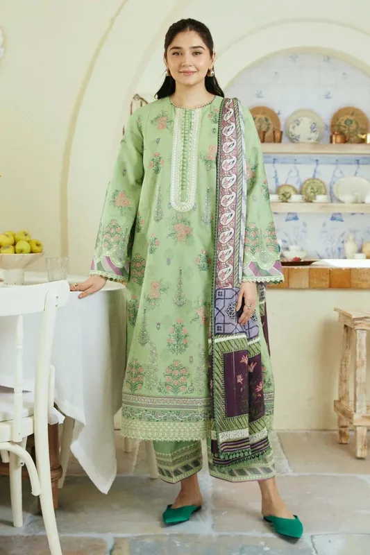 Zara Shahjahan Coco Lawn Eid Edit 24 Purple Jacquard – view 1 – Poshaq