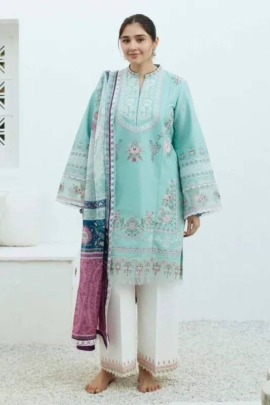 Zara Shahjahan Coco Lawn Eid Edit 24 Organza – view 1 – Poshaq