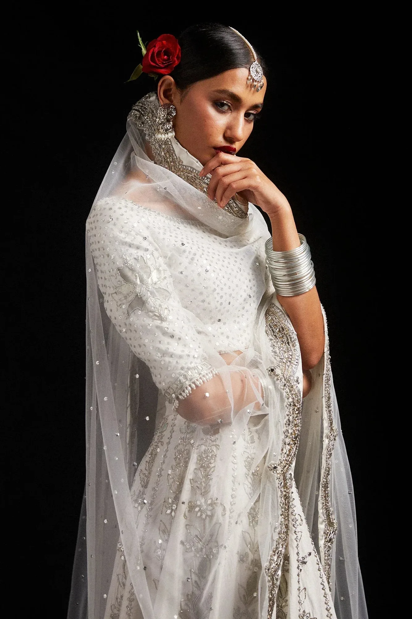Zara Shahjahan Chandni Raat Formals 2024 Ivory Silk – view 5 – Poshaq