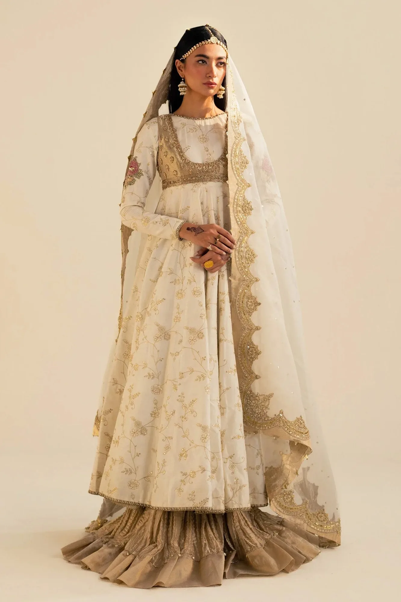 Zara Shahjahan Wedding Formals 2024 White Raw Silk – view 6 – Poshaq