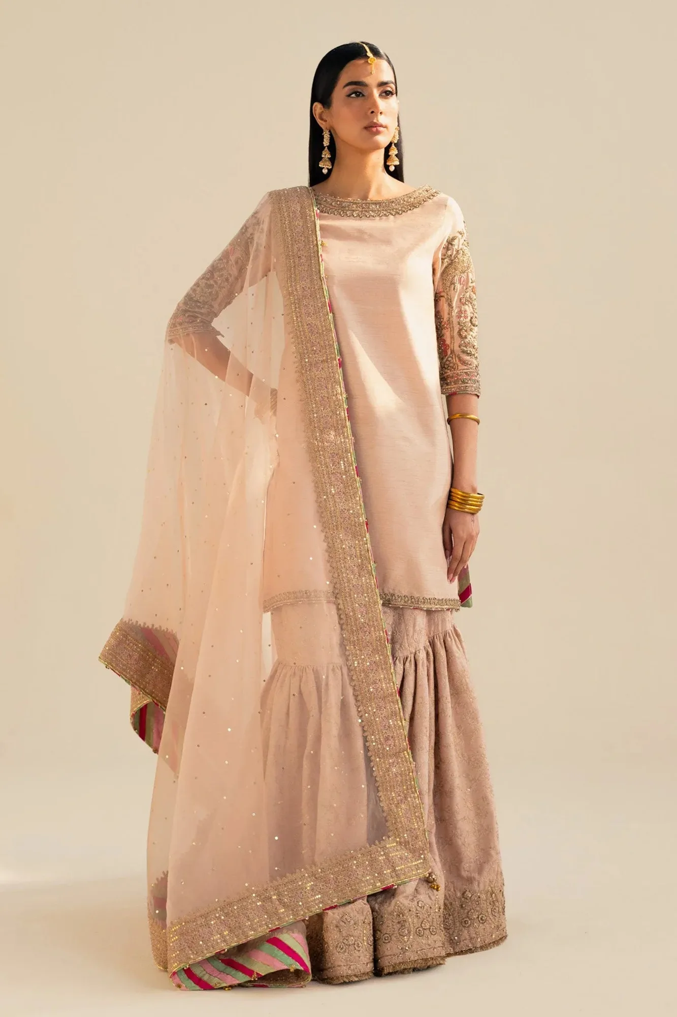 Zara Shahjahan Wedding Formals 2024 Pink Raw Silk – view 6 – Poshaq