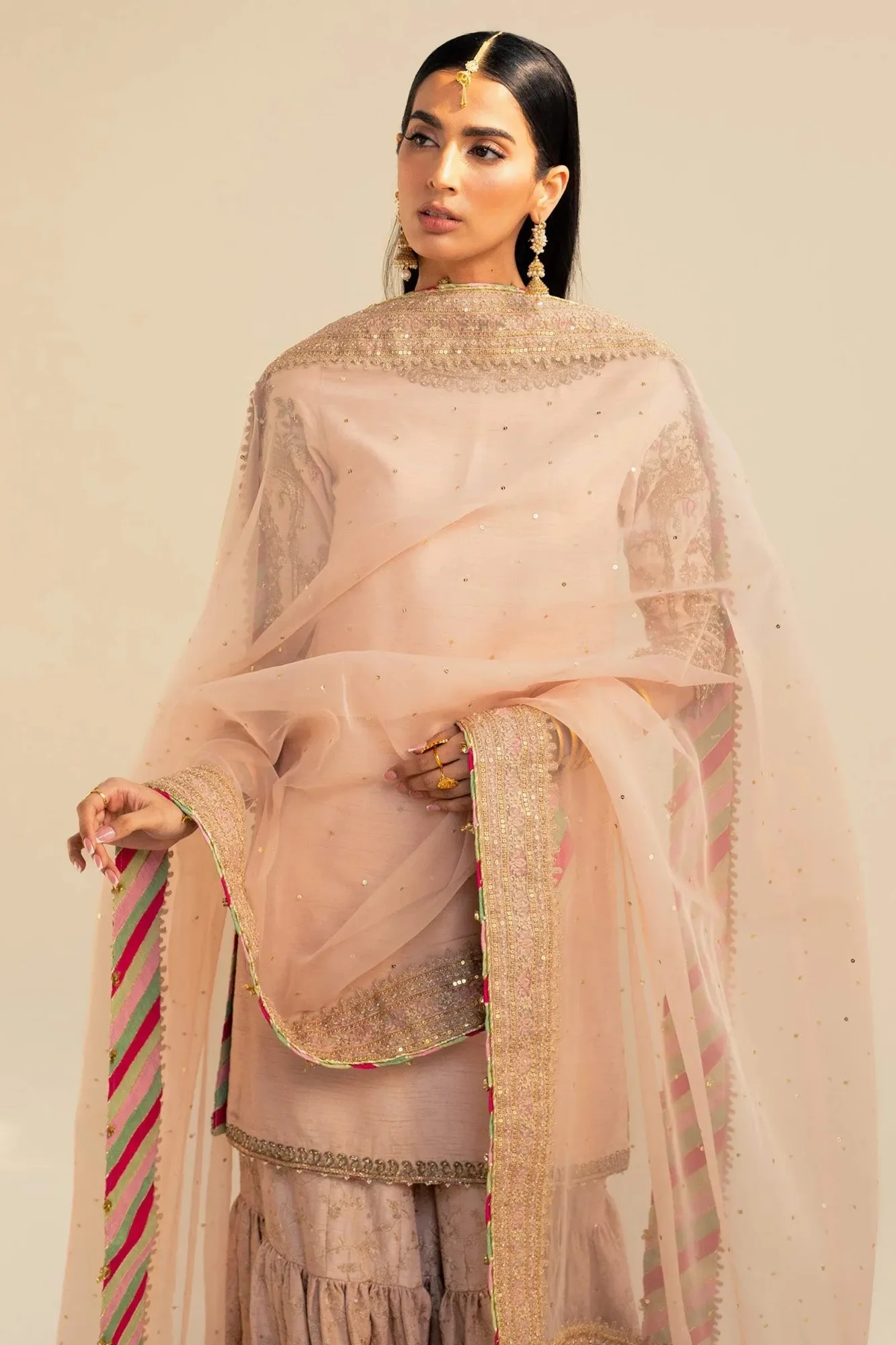 Zara Shahjahan Wedding Formals 2024 Pink Raw Silk – view 7 – Poshaq