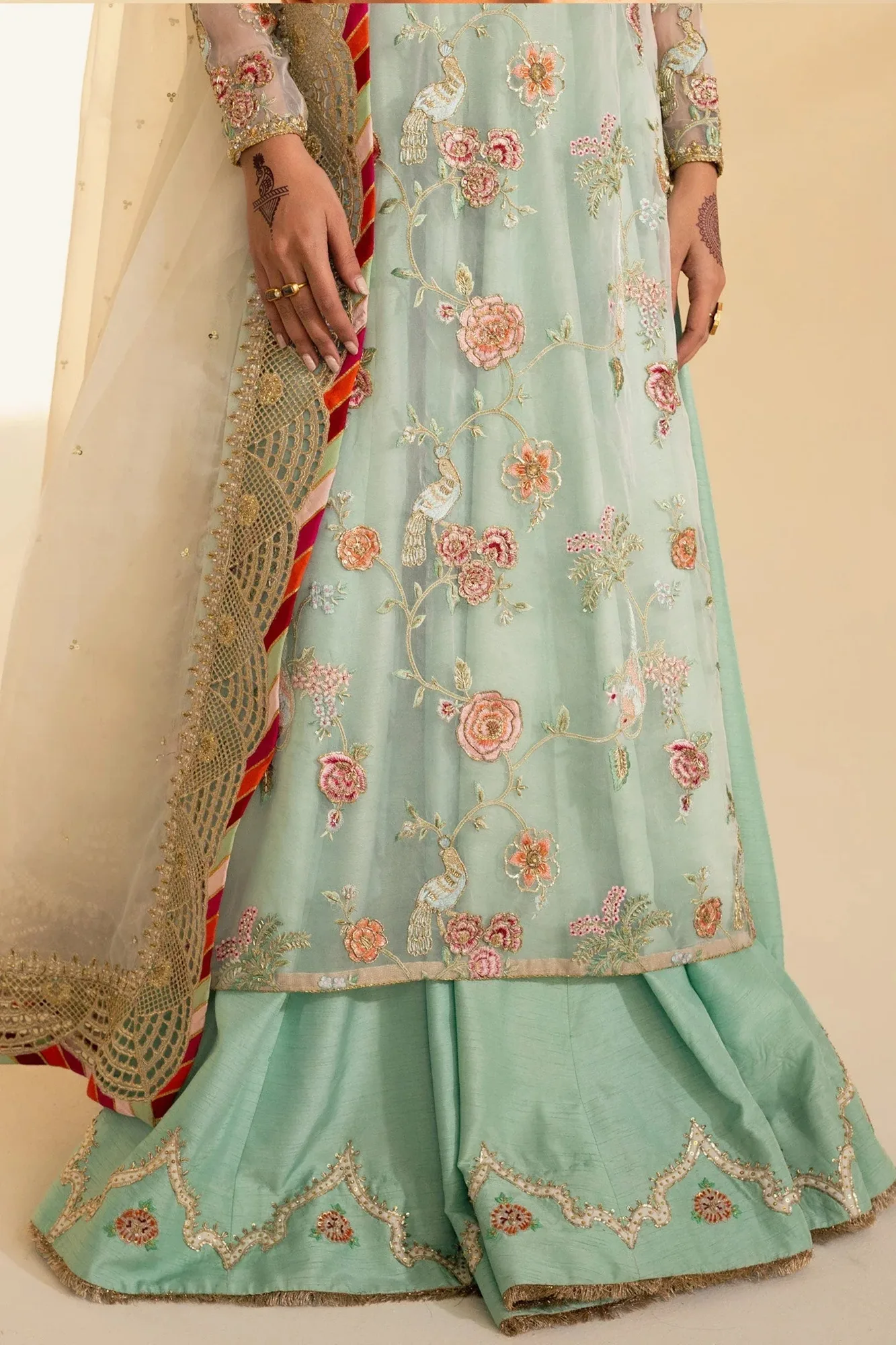 Zara Shahjahan Wedding Formals 2024 White Raw Silk – view 3 – Poshaq
