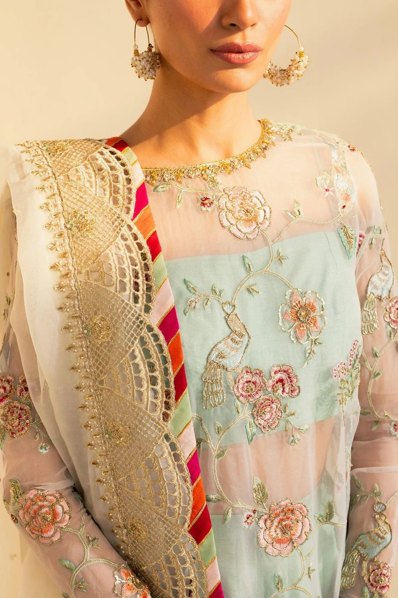 Zara Shahjahan Wedding Formals 2024 White Raw Silk – view 5 – Poshaq