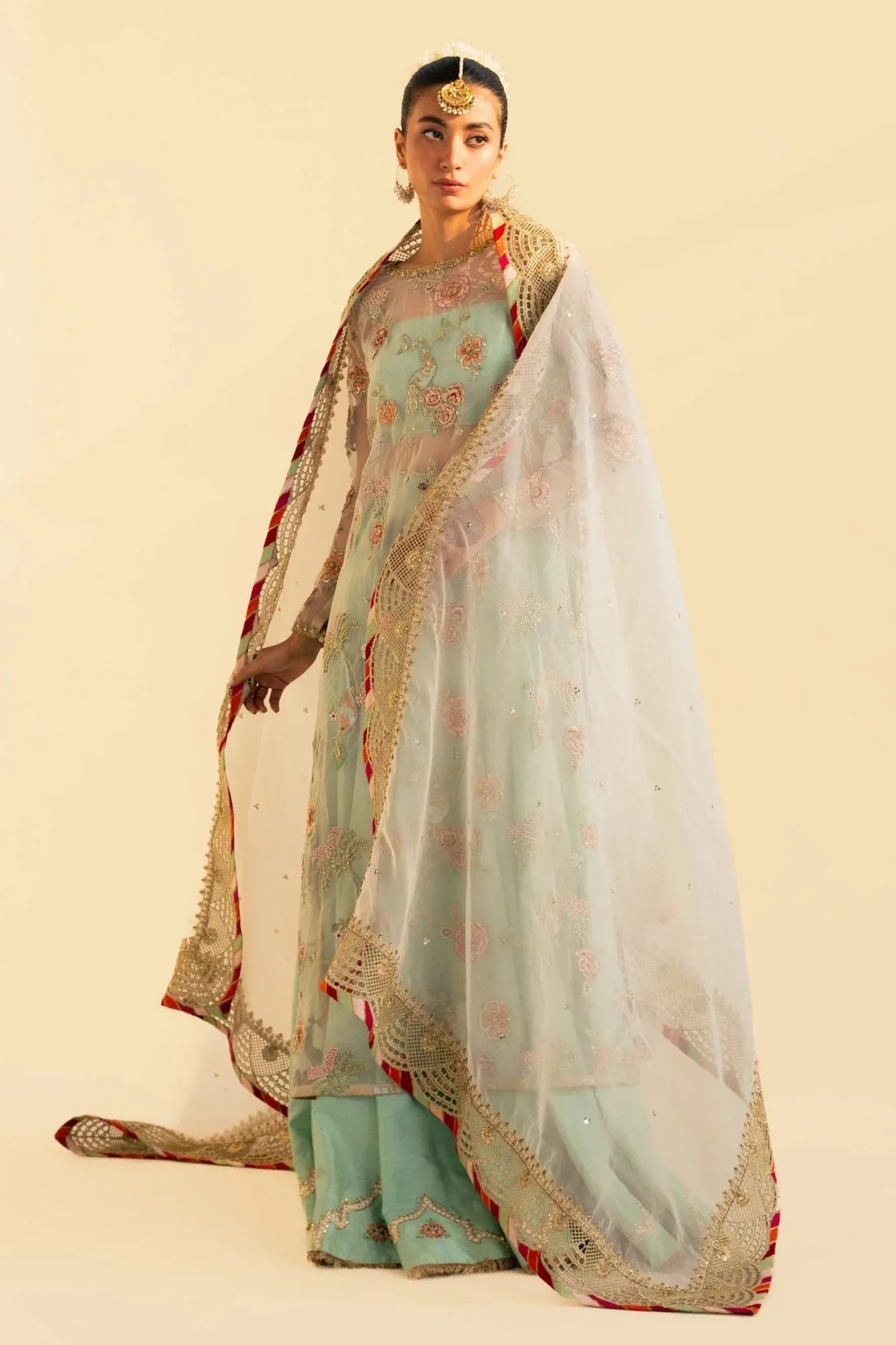Zara Shahjahan Wedding Formals 2024 White Raw Silk – view 6 – Poshaq