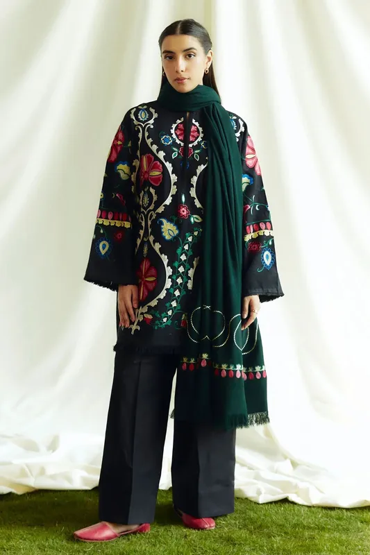 Zara Shahjahan Coco Winter 24 Khaddar – view 1 – Poshaq