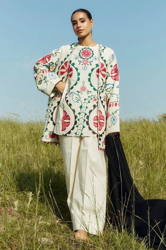Zara Shahjahan Coco Winter 24 Khaddar – view 1 – Poshaq