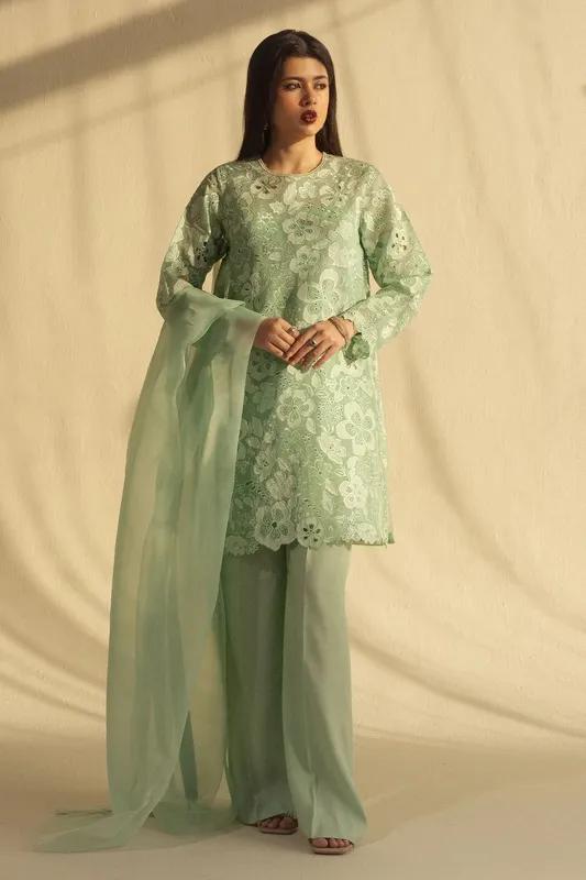 Zara Shahjahan Fall Festive 24 Raw Silk – view 1 – Poshaq