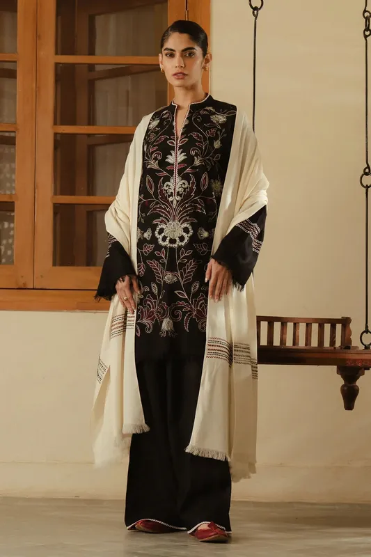 Zara Shahjahan Pret Wear Khaddar – view 1 – Poshaq