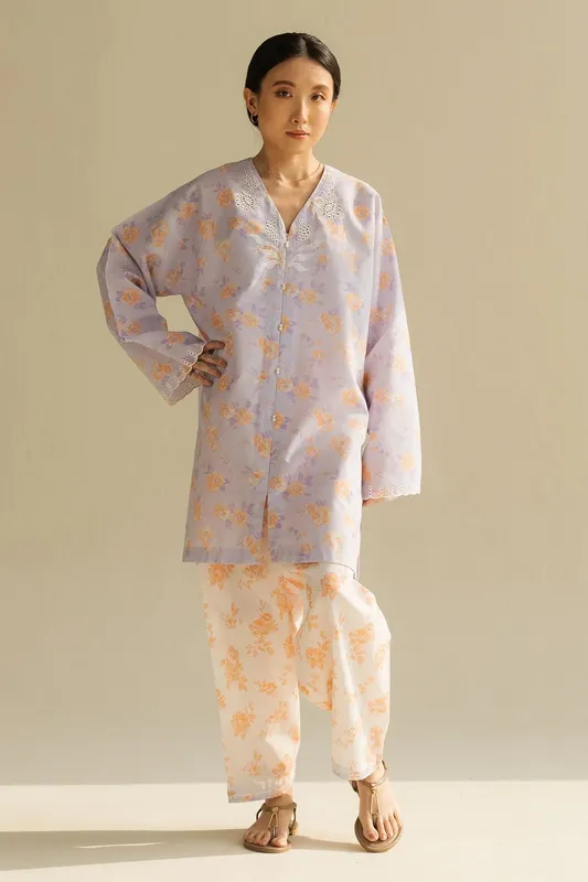 Zara Shahjahan Love Coco 2025 Lilac – view 1 – Poshaq