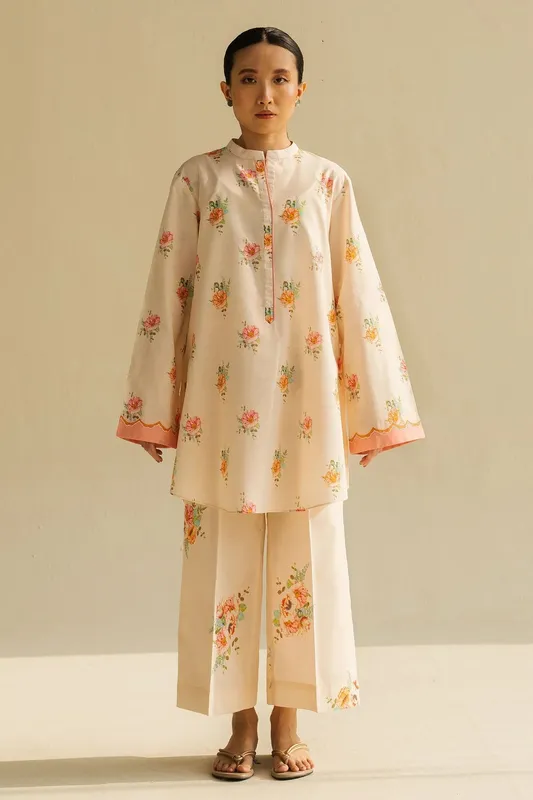 Zara Shahjahan Love Coco 2025 Beige – view 1 – Poshaq
