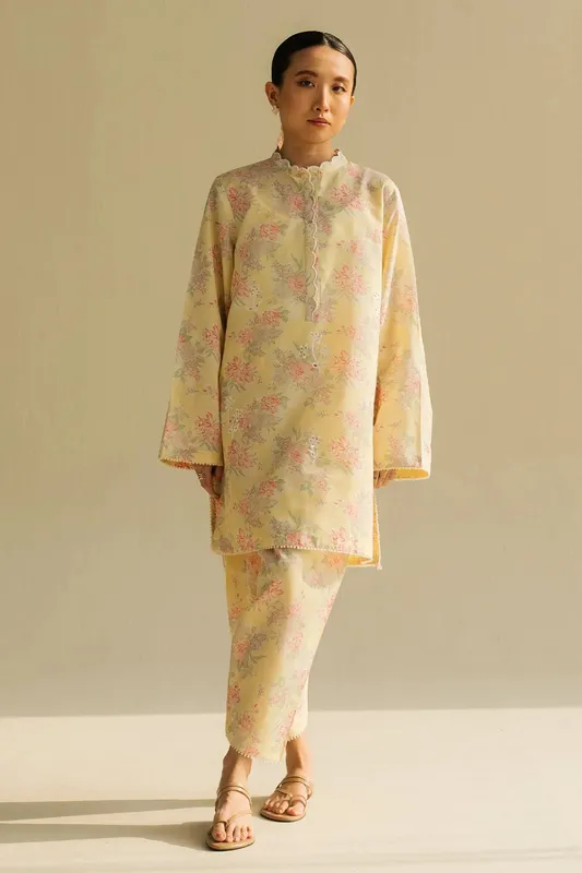 Zara Shahjahan Love Coco 2025 Yellow – view 1 – Poshaq