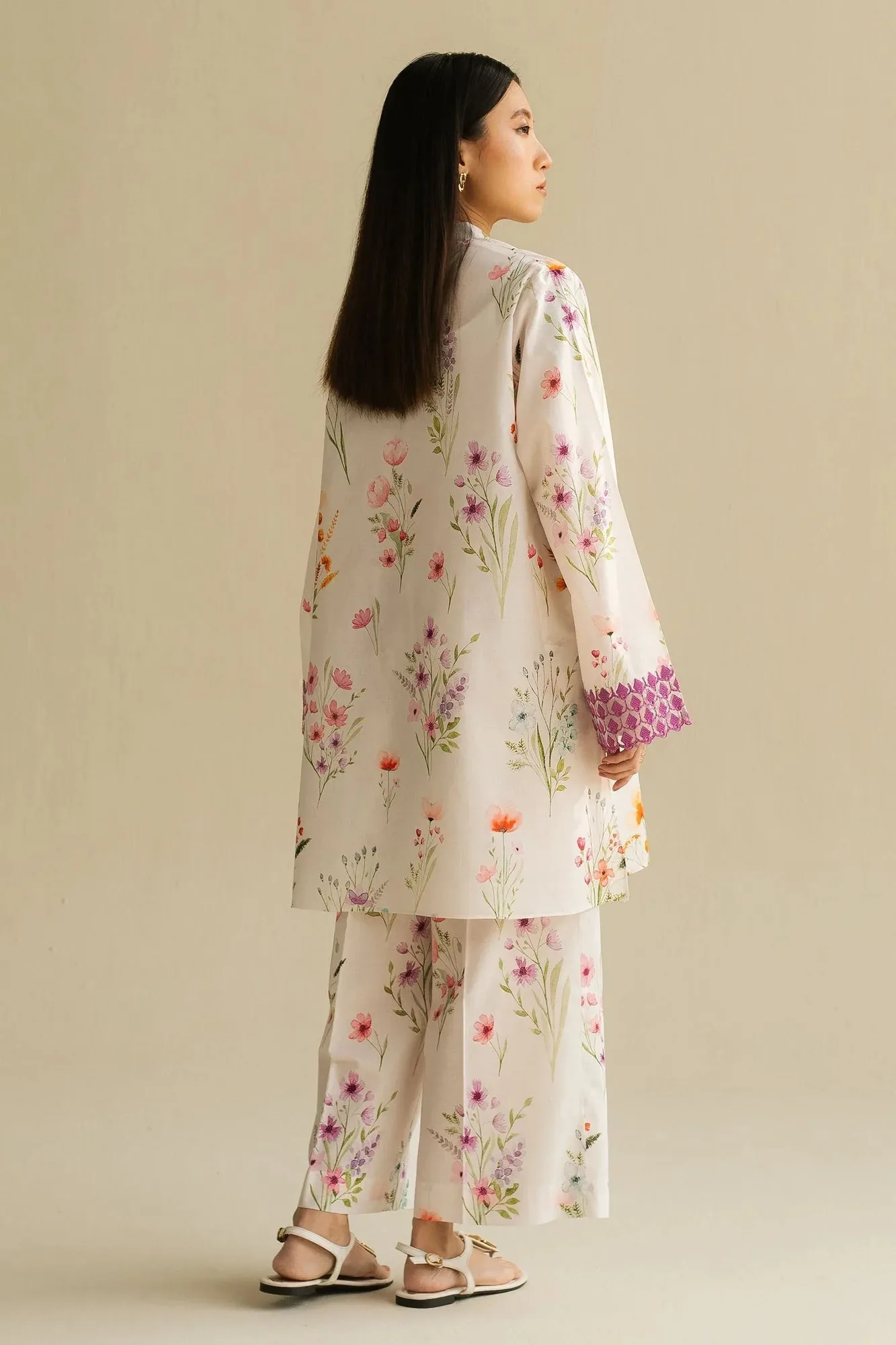 Zara Shahjahan Love Coco 2025 White – view 2 – Poshaq