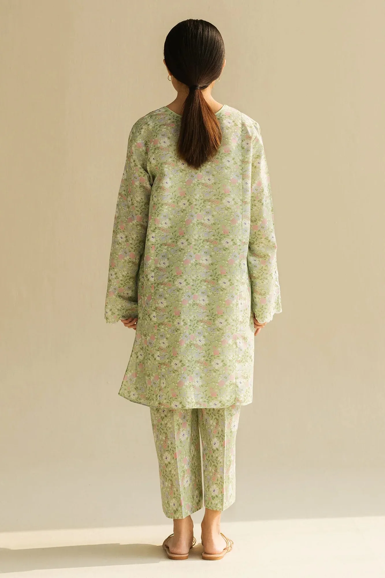 Zara Shahjahan Love Coco 2025 Green – view 2 – Poshaq