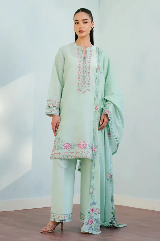 Zara Shahjahan Coco Lawn 25 Jacquard – view 1 – Poshaq