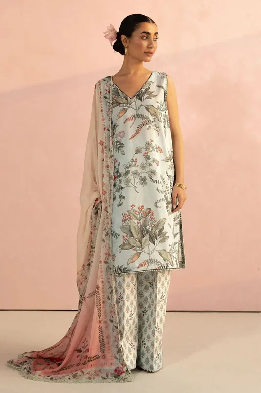 Zara Shahjahan Coco Prints 25 Chiffon – view 1 – Poshaq