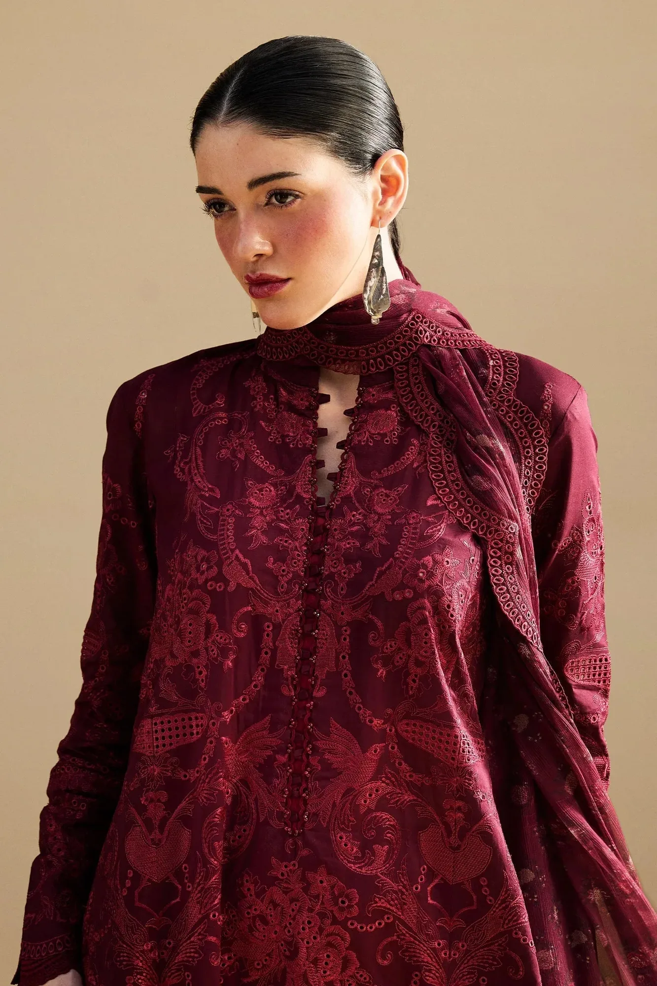 Zara Shahjahan Satori 25 Organza – view 3 – Poshaq