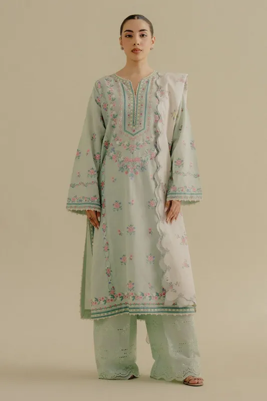 Zara Shahjahan Coco Lawn 25 Jacquard – view 1 – Poshaq