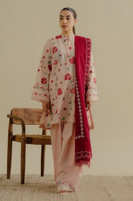 Zara Shahjahan Coco Lawn 25 Jacquard – view 1 – Poshaq