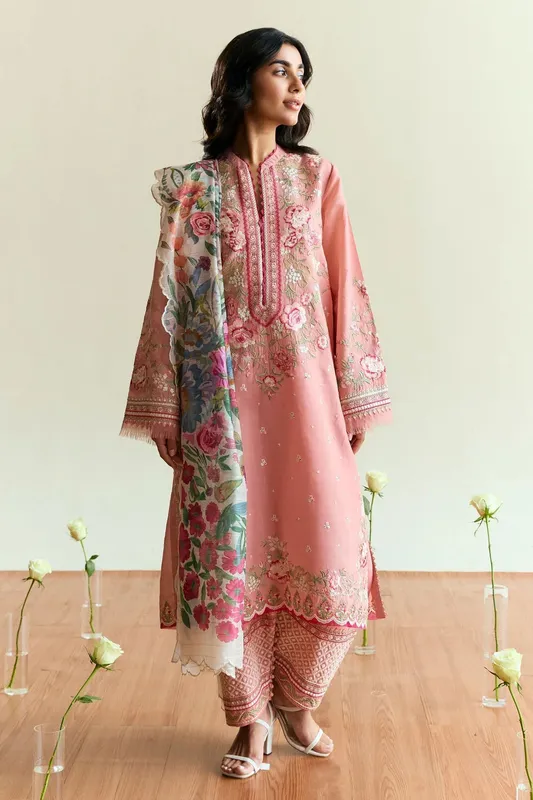 Zara Shahjahan Coco Eid Edit Organza – view 1 – Poshaq