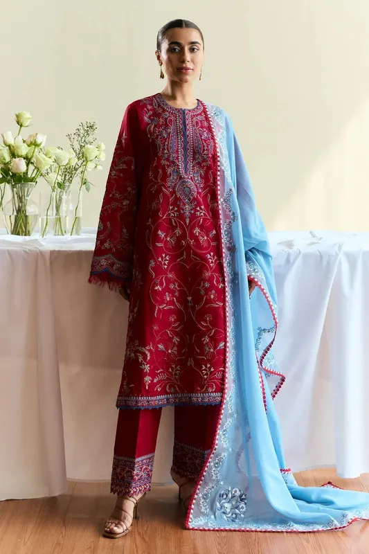 Zara Shahjahan Coco Eid Edit Organza – view 1 – Poshaq