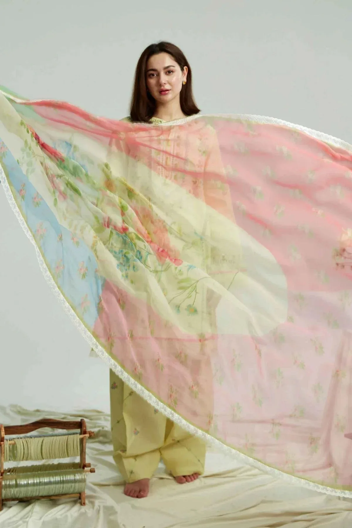 Zara Shahjahan Chiffon – view 3 – Poshaq