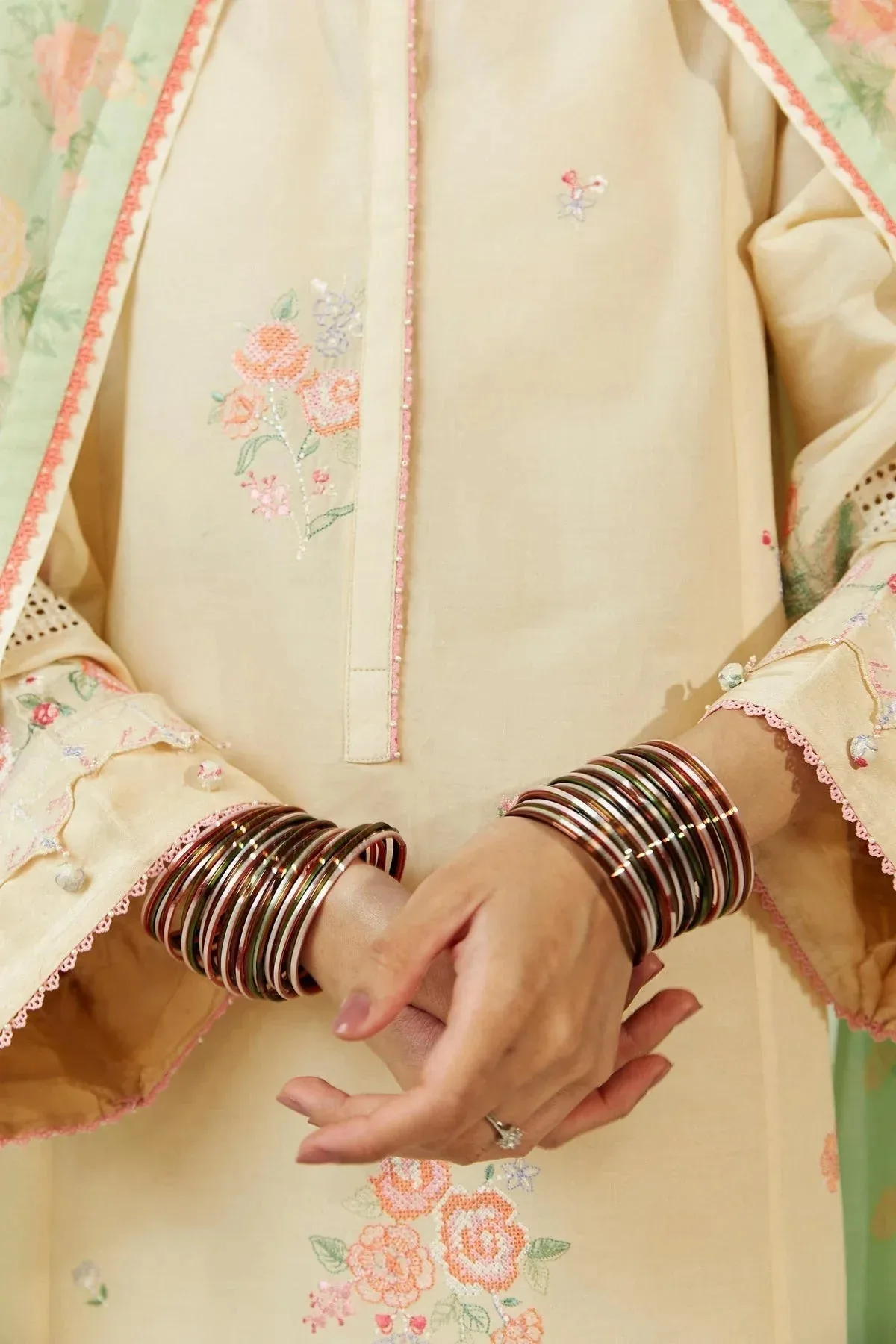 Zara Shahjahan Chiffon – view 2 – Poshaq