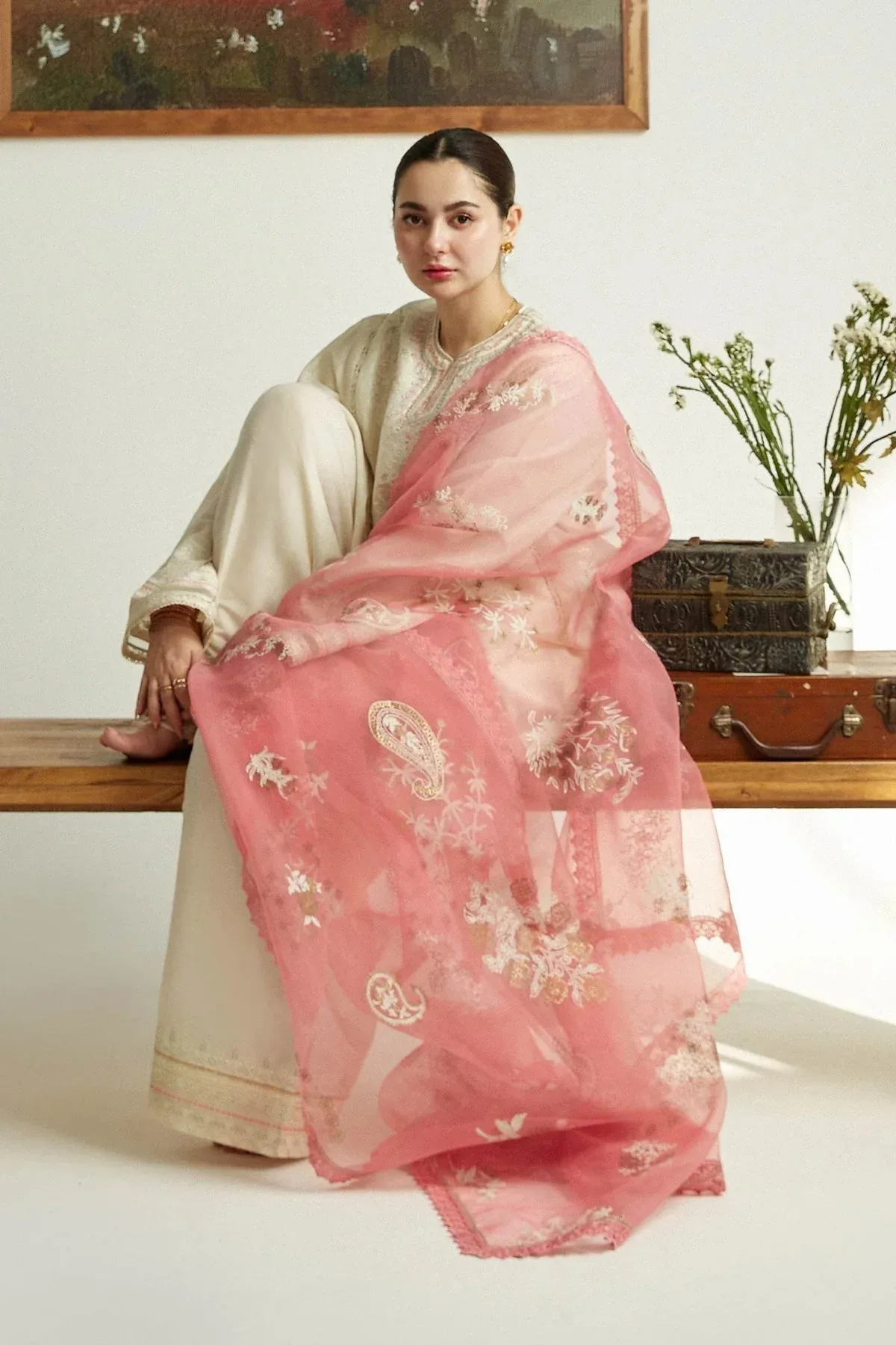 Zara Shahjahan Organza – view 2 – Poshaq
