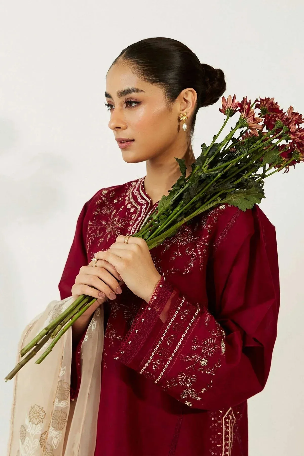 Zara Shahjahan Organza – view 2 – Poshaq