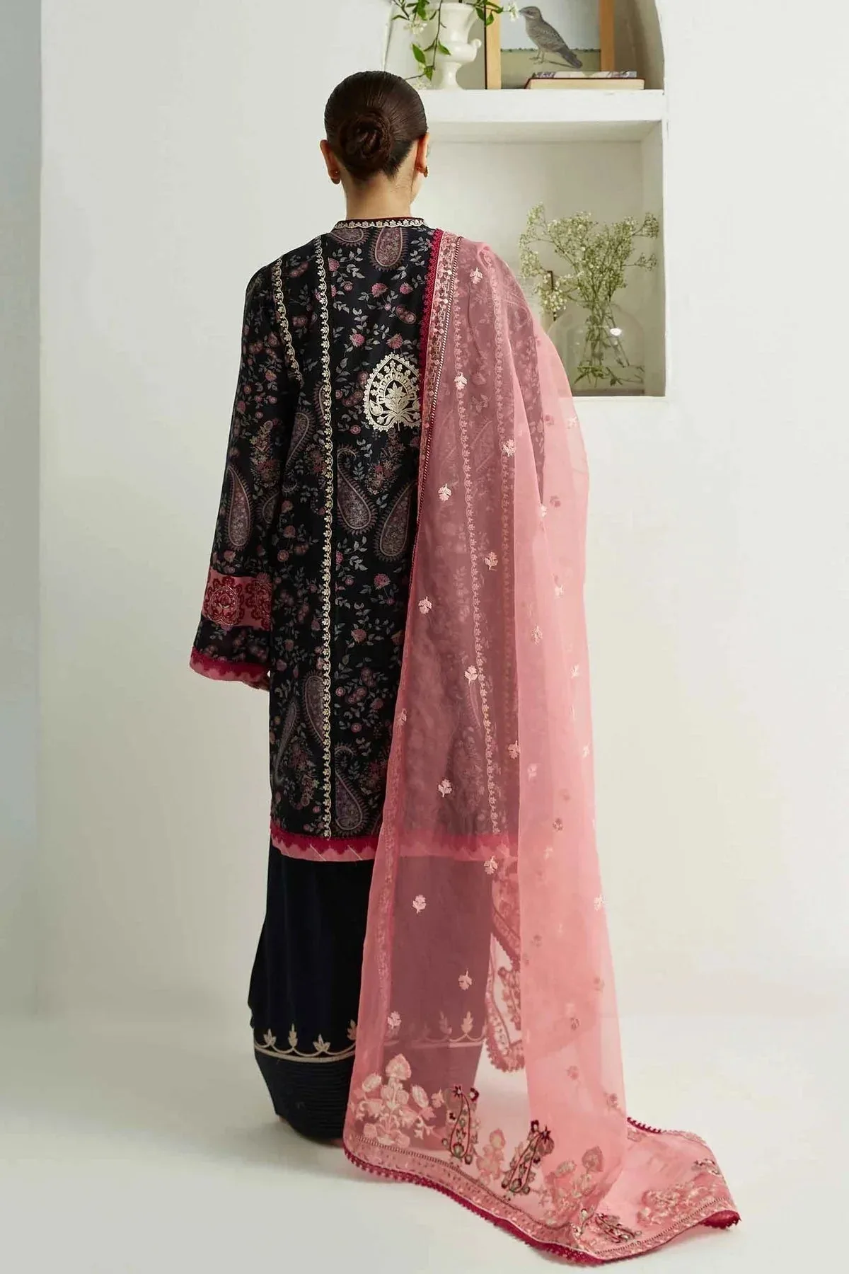 Zara Shahjahan Organza – view 4 – Poshaq