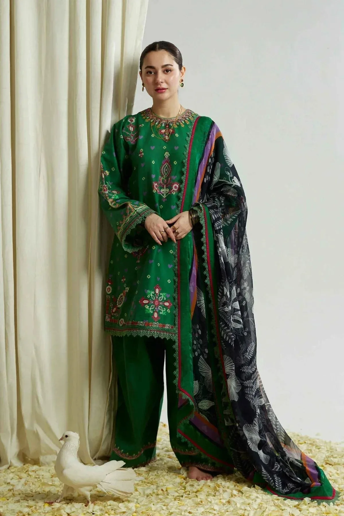 Zara Shahjahan Chiffon – view 1 – Poshaq