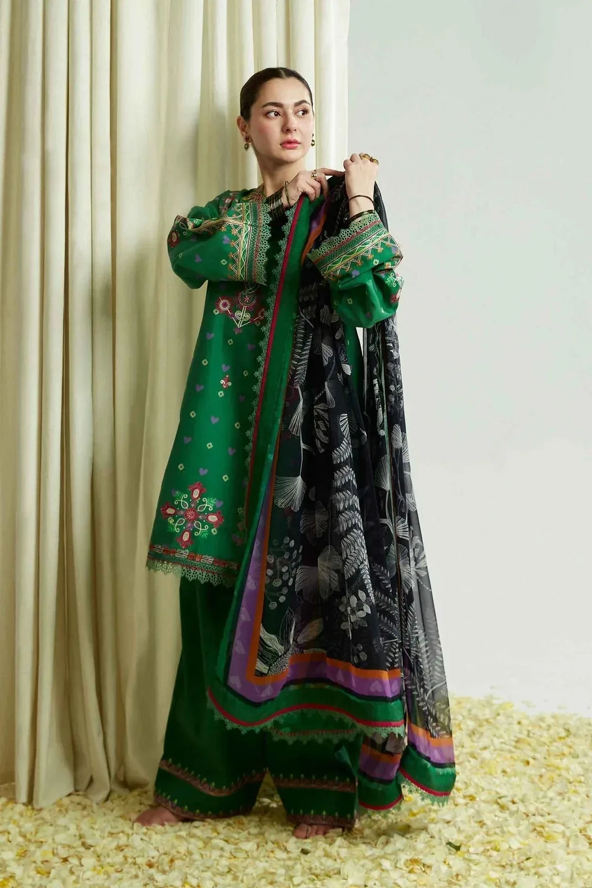 Zara Shahjahan Chiffon – view 3 – Poshaq