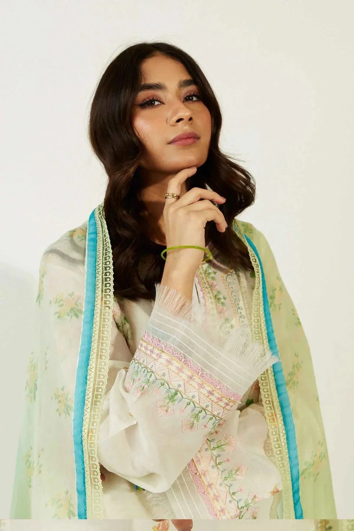 Zara Shahjahan Chiffon – view 2 – Poshaq