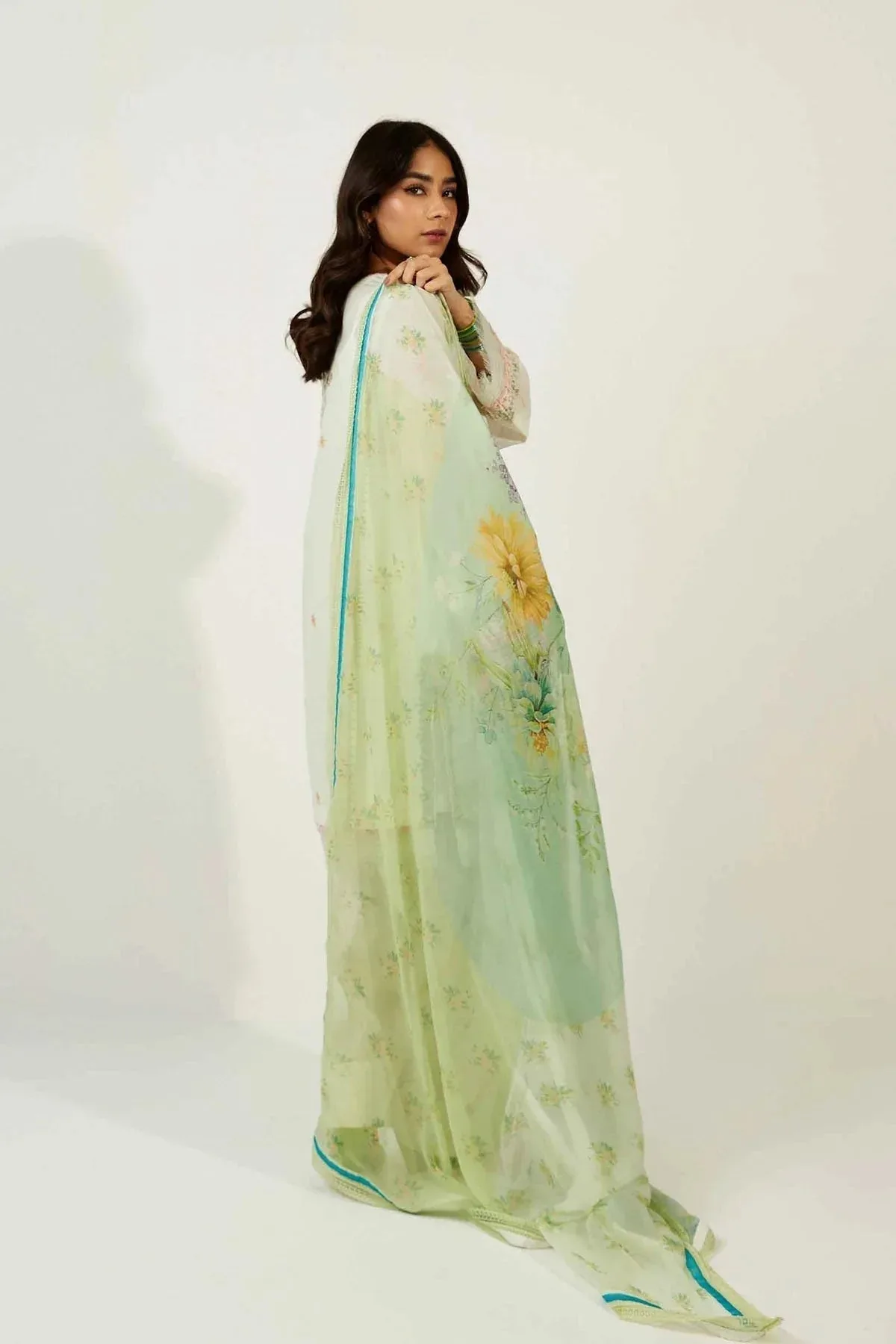 Zara Shahjahan Chiffon – view 3 – Poshaq