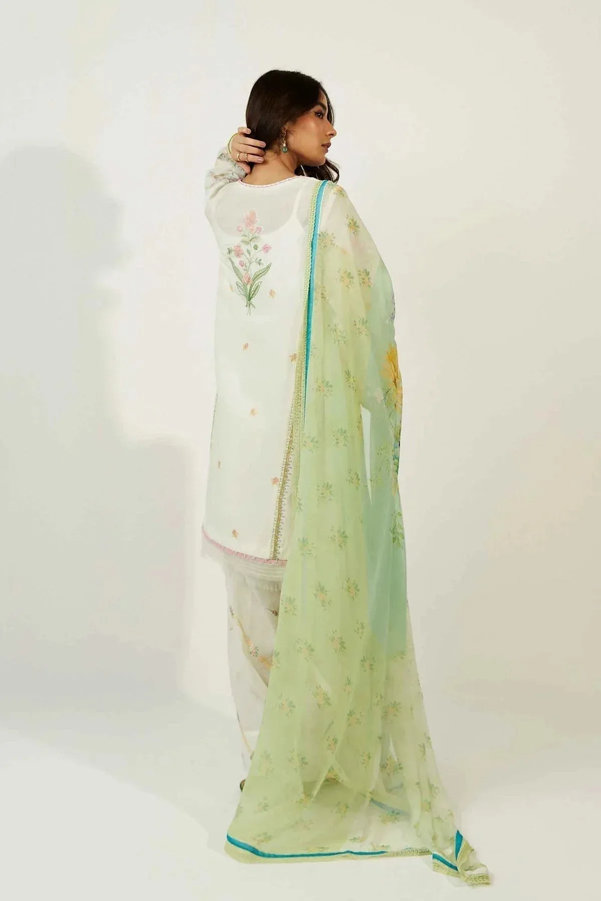 Zara Shahjahan Chiffon – view 6 – Poshaq