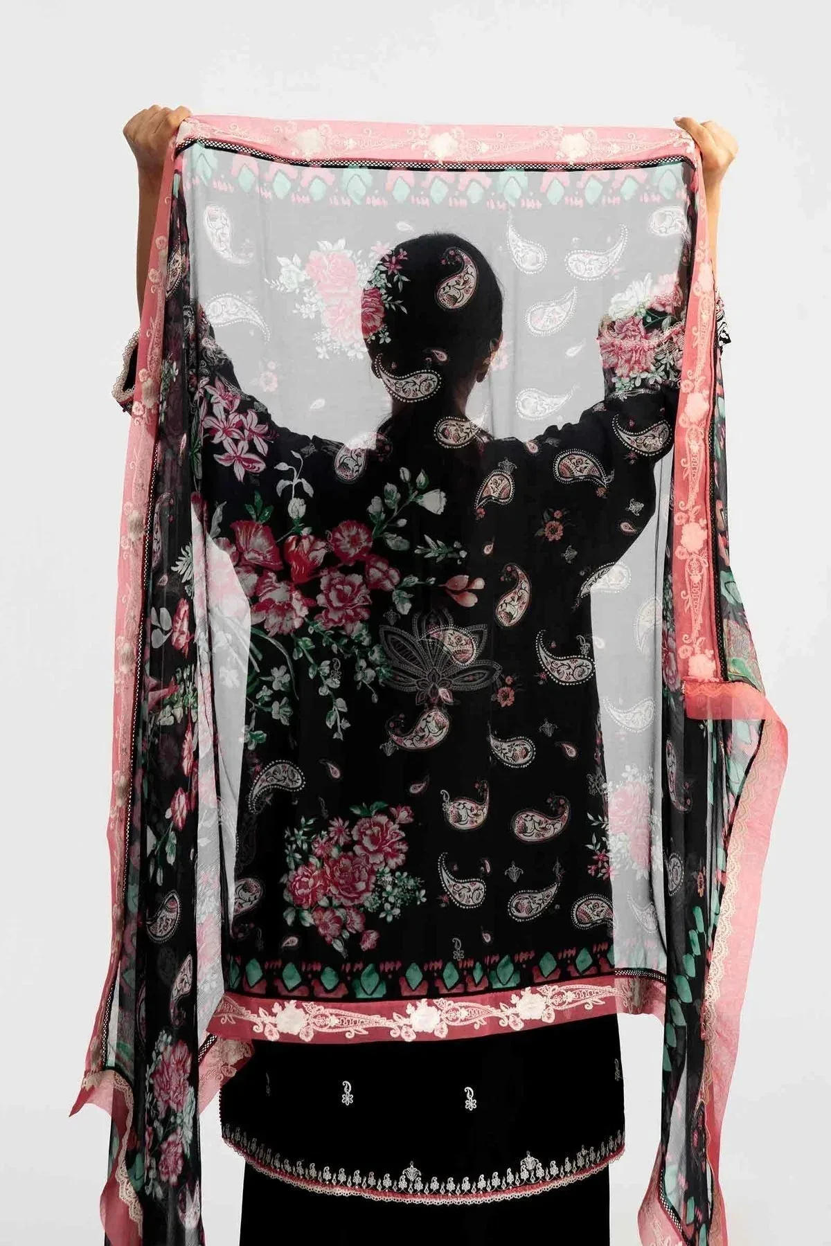 Zara Shahjahan Organza – view 3 – Poshaq